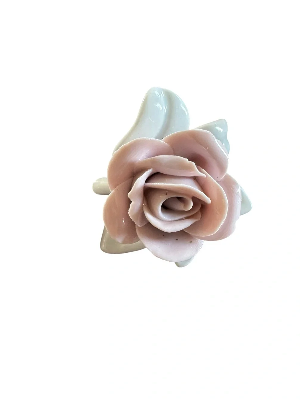 Porcelain Pink Rose Flower Ceramic Accent - Brand Kaiser misc lot